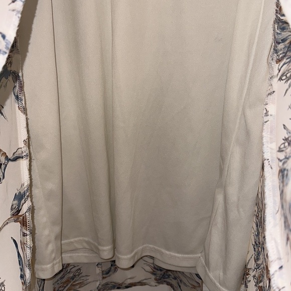 She + Sky chiffon lace lined dress Large Silk floral y2k babydoll - Picture 4 of 11